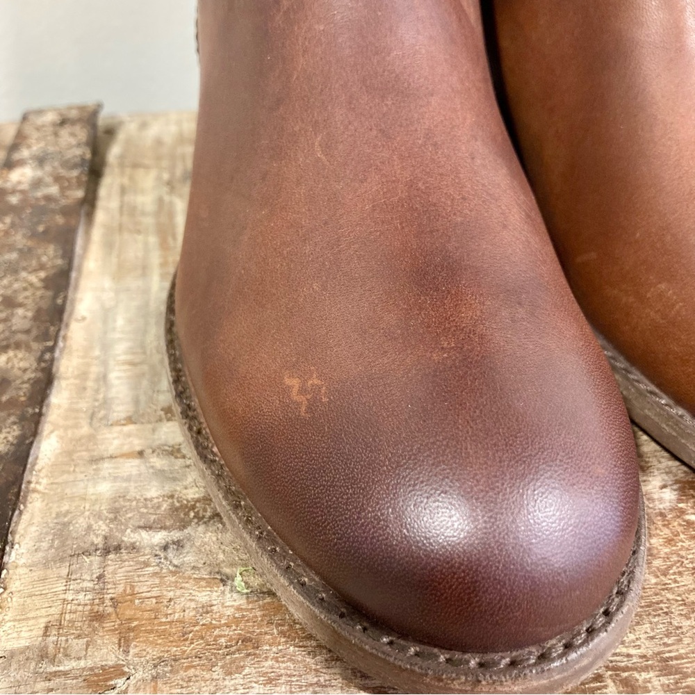Frye Melissa Button 2 Brown Tall Riding Boots Size 5.5 NWOB Cognac - Picture 10 of 12